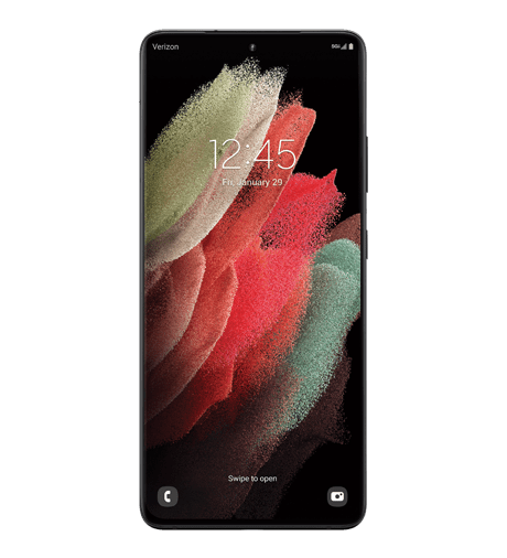 Samsung Galaxy S21 Ultra Black 5G Android smartphone 5G from Victra Verizon at a Victra Verizon Store Near Me
