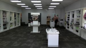 Interior of Victra Verizon Authorized Retail Store in Alpharetta, GA.