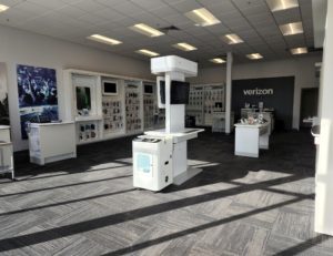 Interior of Victra Verizon Authorized Retail Store in Kapolei Mall, HI.