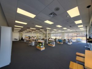 Interior of Victra Verizon Authorized Retail Store in Sykesville, MD.