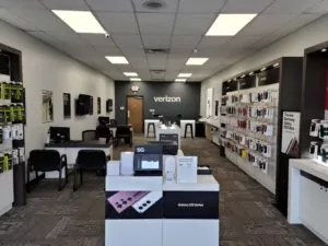 Interior of Victra Verizon Authorized Retail Store in Macomb, MI.