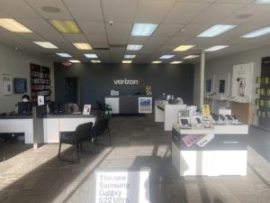 Interior of Victra Verizon Authorized Retail Store in Edenton, NC.