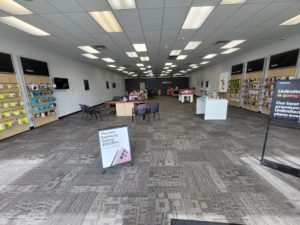 Interior of Victra Verizon Authorized Retail Store in Zebulon, NC.