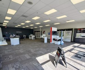 Interior of Victra Verizon Authorized Retail Store in Suffolk, VA.