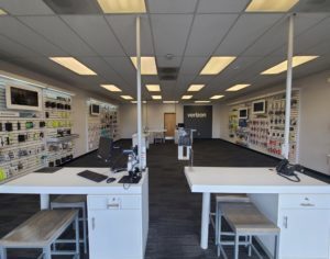Interior of Victra Verizon Authorized Retail Store in Yelm, WA.