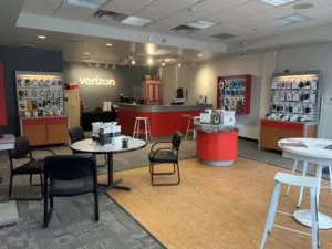 Interior of Victra Verizon Authorized Retail Store in Jackson, WY.