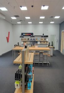 Interior of Victra Verizon Authorized Retail Store in Rock Springs, WY.