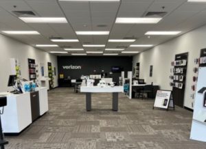 Interior of Victra Verizon Authorized Retail Store in Mobile, AL.