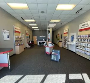 Interior of Victra Verizon Authorized Retail Store in Orange Beach, AL.