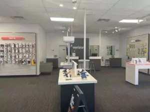 Interior of Victra Verizon Authorized Retail Store in Lakeside, AZ.