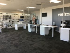 Interior of Victra Verizon Authorized Retail Store in Winslow, AZ.