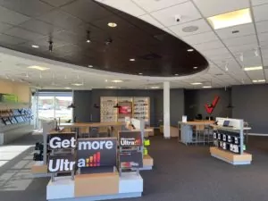 Interior of Victra Verizon Authorized Retail Store in La Jolla Villa, CA.