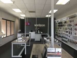 Interior of Victra Verizon Authorized Retail Store in Los Osos, CA.