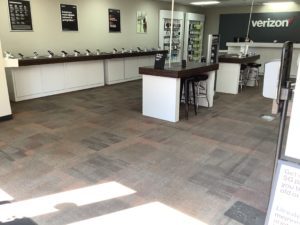 Interior of Victra Verizon Authorized Retail Store in Merced, CA.
