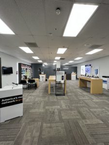 Interior of Victra Verizon Authorized Retail Store in Placerville, CA.