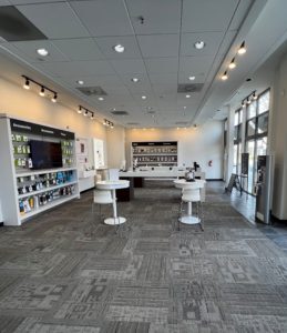 Interior of Victra Verizon Authorized Retail Store in Santa Clara Galleria, CA.