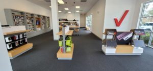 Interior of Victra Verizon Authorized Retail Store in Orlando-Lake Bryan, FL.