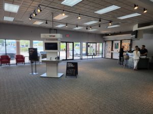 Interior of Victra Verizon Authorized Retail Store in Stuart Federal SE, FL.