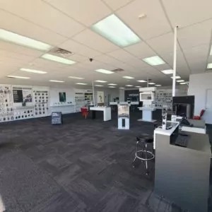 Interior of Victra Verizon Authorized Retail Store in Dallas, GA.