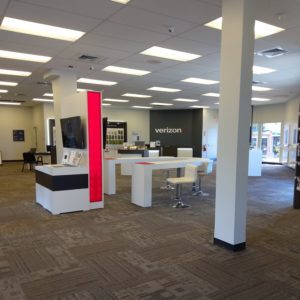 Interior of Victra Verizon Authorized Retail Store in Honolulu Kapahulu, HI.