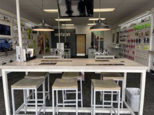 Interior of Victra Verizon Authorized Retail Store in Nampa 12th Ave, ID.
