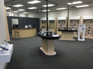 Interior of Victra Verizon Authorized Retail Store in Oxford, ME.