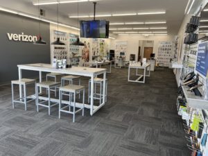 Interior of Victra Verizon Authorized Retail Store in Corunna, MI.