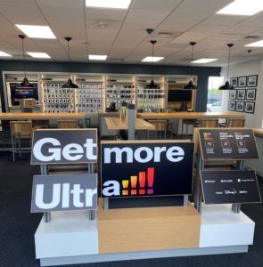 Interior of Victra Verizon Authorized Retail Store in Lapeer, MI.