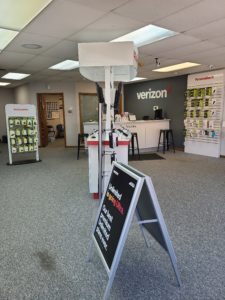 Interior of Victra Verizon Authorized Retail Store in Fairbury, NE.