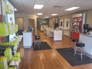 Interior of Victra Verizon Authorized Retail Store in Seward, NE.