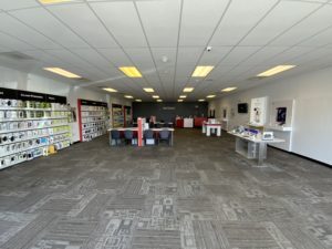 Interior of Victra Verizon Authorized Retail Store in Kearny, NJ.