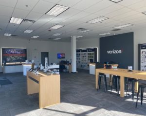 Interior of Victra Verizon Authorized Retail Store in Carson City, NV.