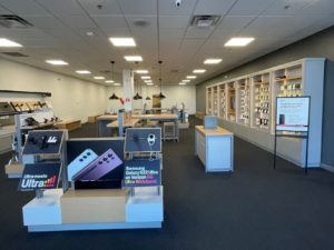 Interior of Victra Verizon Authorized Retail Store in Las Vegas Lavender Hills, NV.