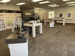 Interior of Victra Verizon Authorized Retail Store in Staten Island Hylan, NY.