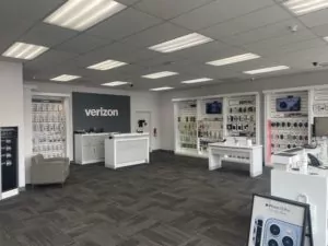 Interior of Victra Verizon Authorized Retail Store in Portland Broadway, OR.