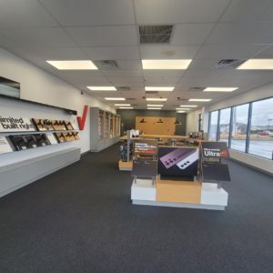 Interior of Victra Verizon Authorized Retail Store in Danville, VA.