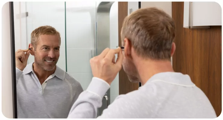 businessman talking on smartphone with perfect internet